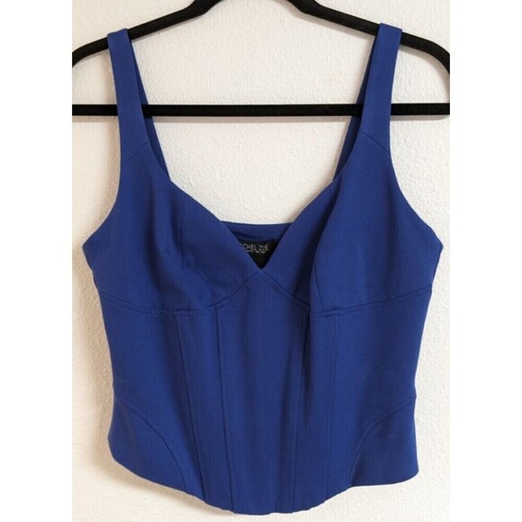 RACHEL Rachel Roy Tops - NWT~Women's RACHEL ROY Royal Blue Viscose Blend Pullover Corset Top SM